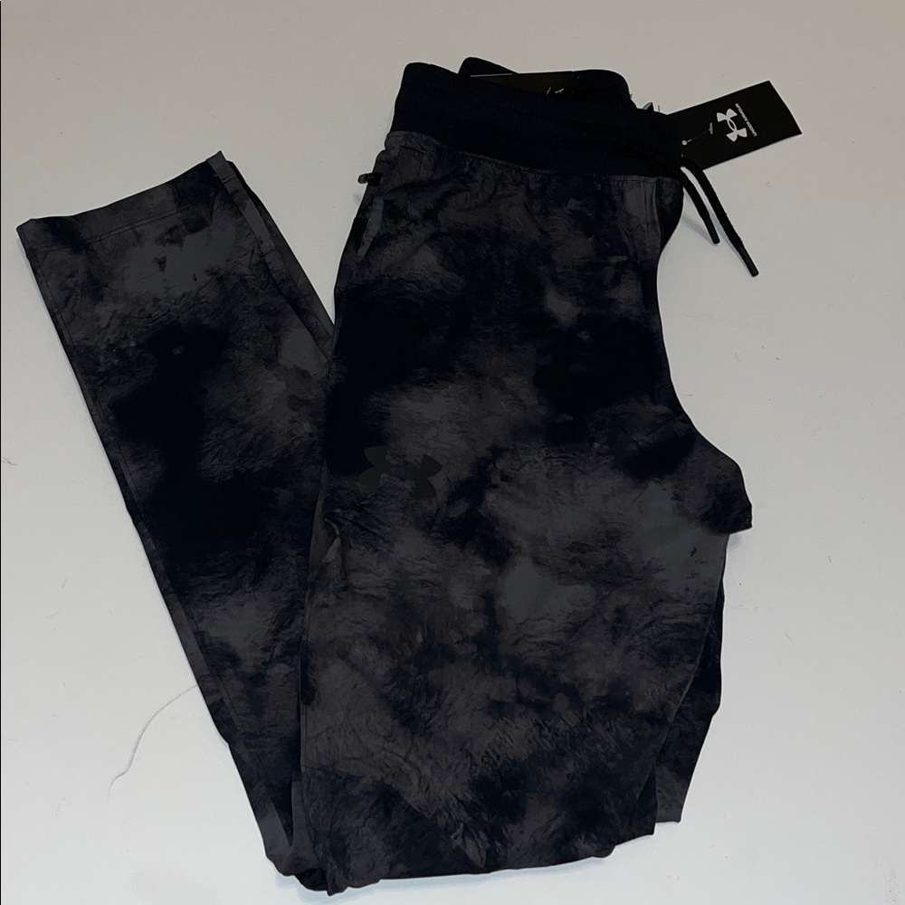 Under Armour Men's S Sportstyle Elite Tapered Pants black gray Camo $110